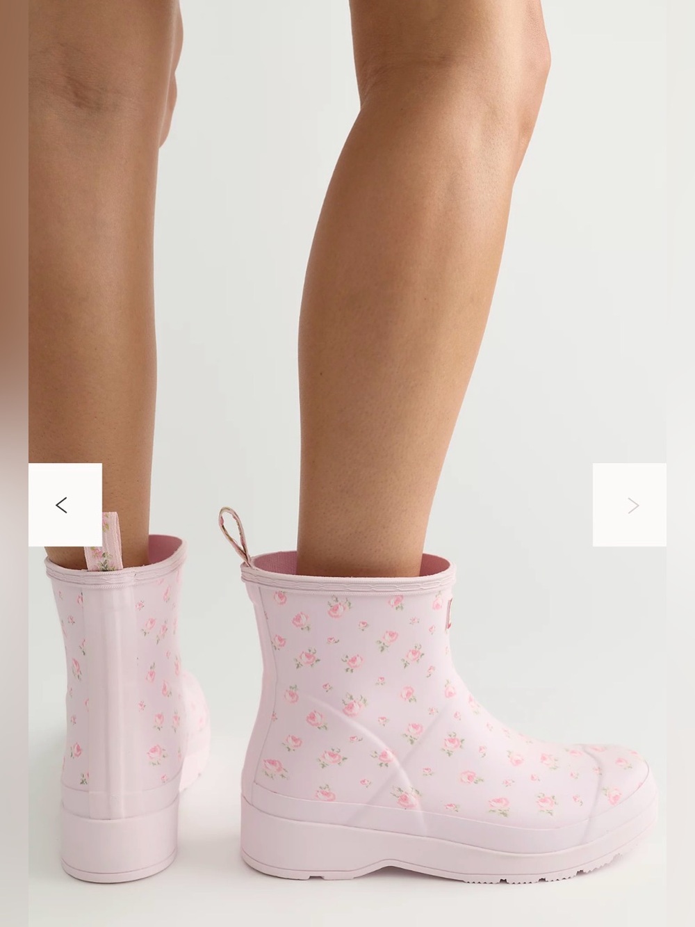 Hunter x LoveShackFancy Women’s Floral Short Rain Boots Heirloom Ditsy